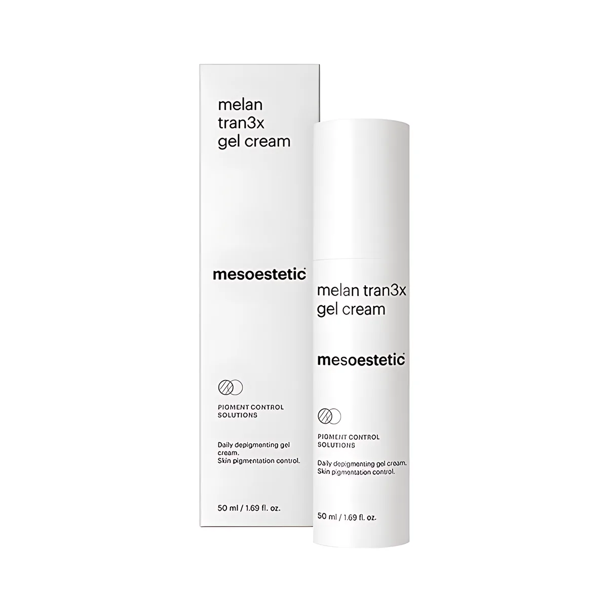 melan tran3x gel cream, mesoestetic