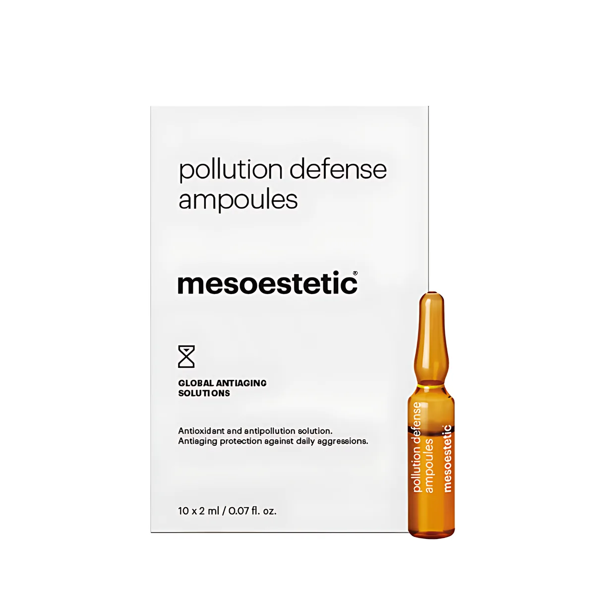 pollution defense ampoules, mesoestetic