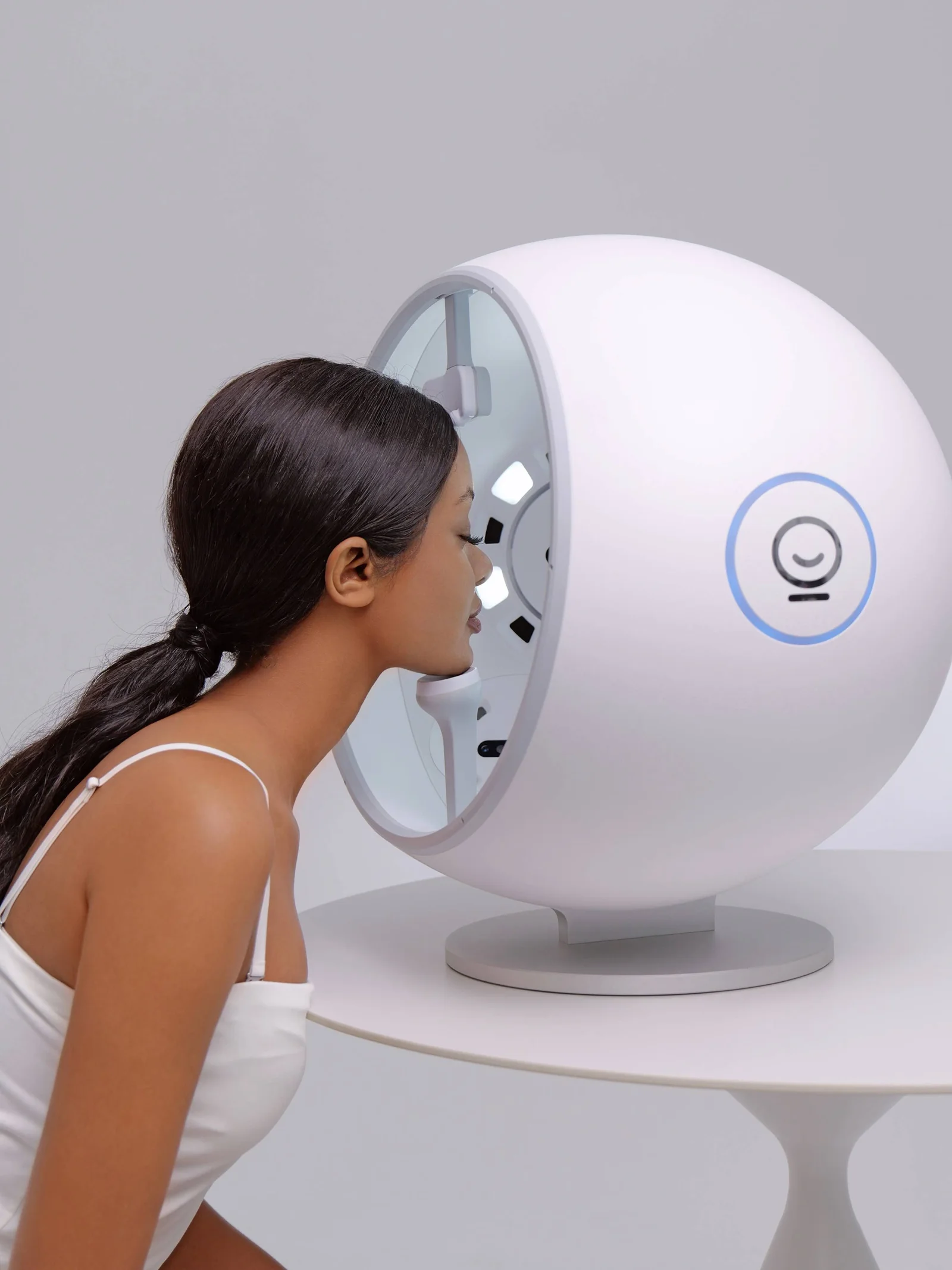 Analyse de peau avec l’appareil Eve M