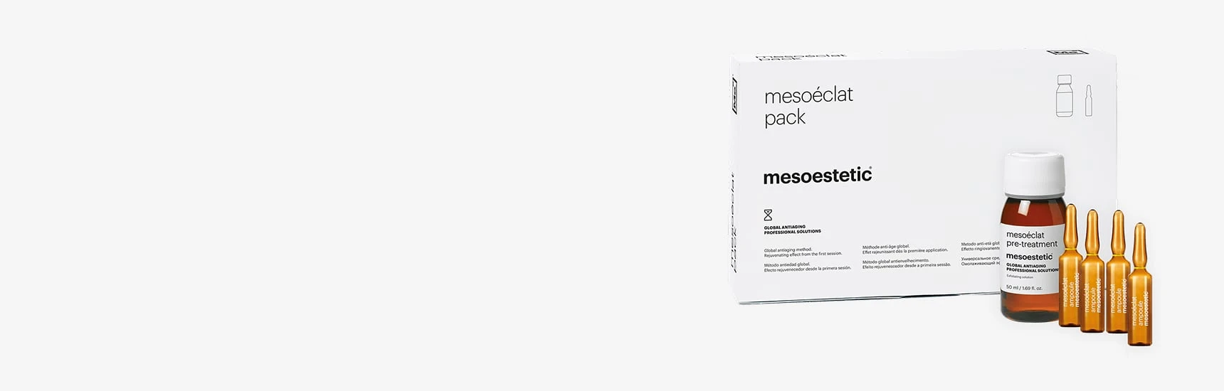Coffret mesoéclat®, flacon et ampoules